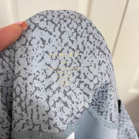 Varley Women's NWT Gray Snake Print Century Snake-Print High-Rise Leggings XL - Picture 3 of 9
